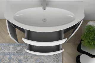 Стеклянная раковина Cezares 122x52 82368